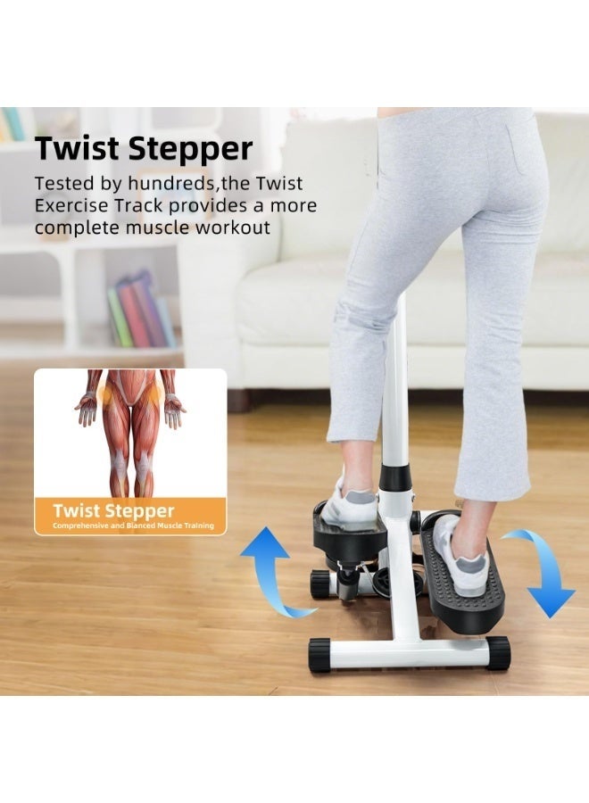 والالا جهاز ستيبر مع أشرطة مقاومة، سعة وزن قصوى 300 رطل، جهاز ستيبر ملتوي لتمرين الجسم بالكامل، ارتفاع قابل للتعديل للرجال والنساء - Image 5