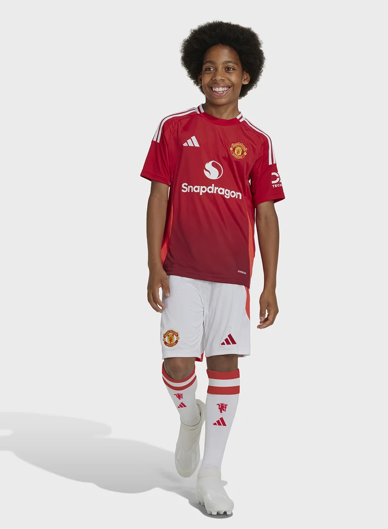 Adidas Youth Manchester United 24/25 Stadium Home Shorts