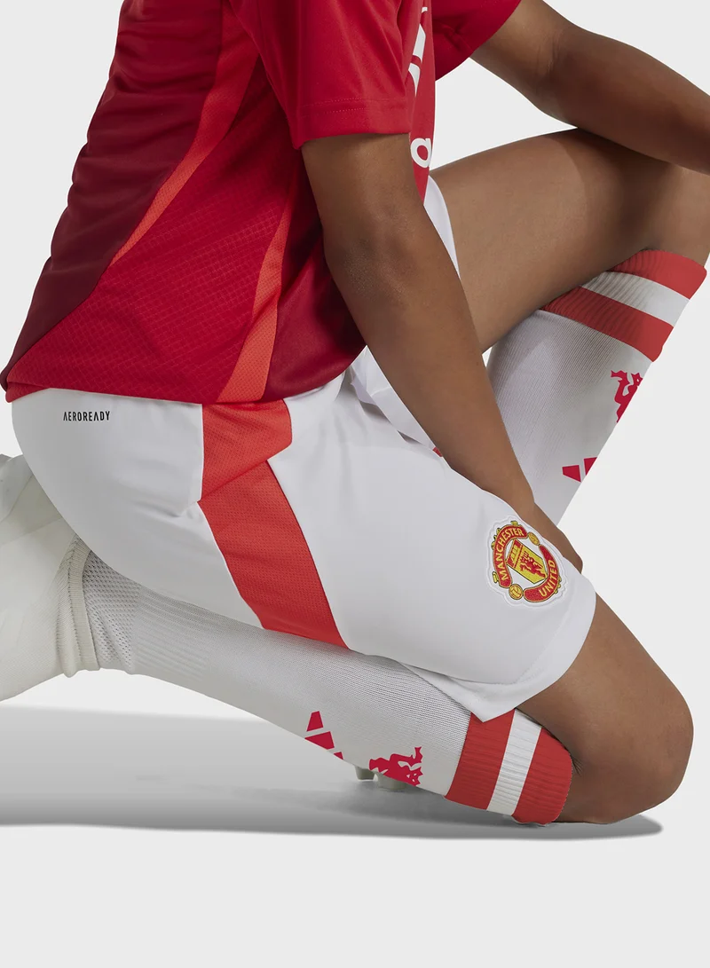 Adidas Youth Manchester United 24/25 Stadium Home Shorts
