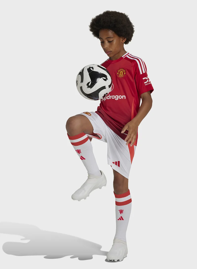 Adidas Youth Manchester United 24/25 Stadium Home Shorts