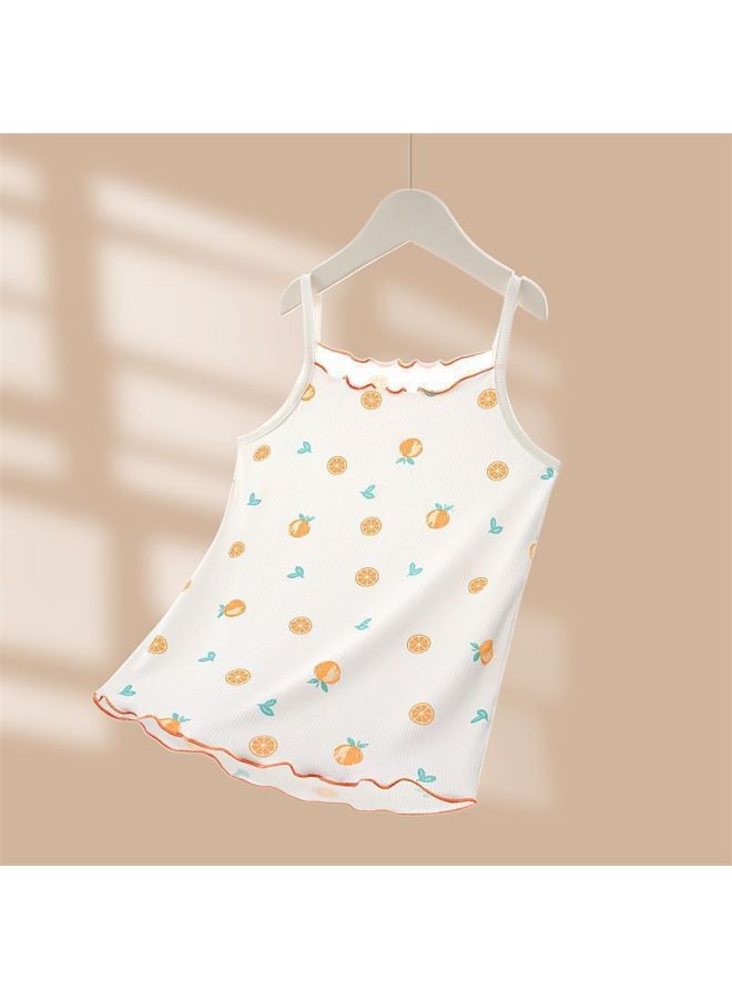 Girls' Camisole Summer Outer Wear Fashionable Western Style Children's Ice Silk Thin Inner Wear Children's Vest Bottoming Shirt