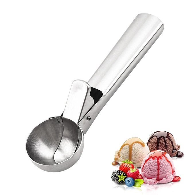 ICE CREAM SCOOP ICECREAM SCOOP WITH TRIGGER RELEASE EASY CLEAN FOR GELATO COOKIE DOUGH MASHED POTATOES AND MUFFINS