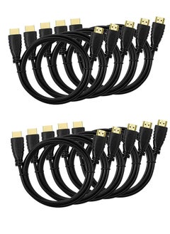Kuwes 10-PACK KUWES 4K HDMI Cable 6.6FT Ultra High Speed Gold Plated Connectors 3M  - Image 1