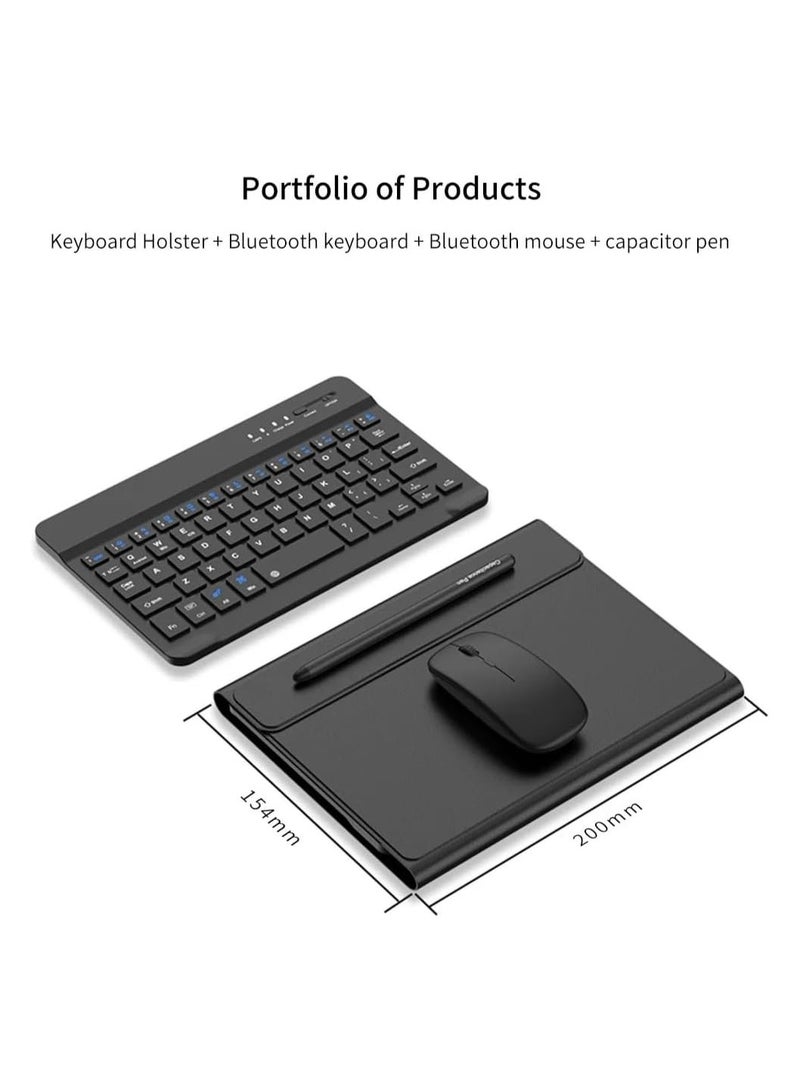 Keyboard Case Compatible with Huawei Mate XT Ultimate Shock-Resistant Standard Leather Case Features a Detachable Portable Wireless Bluetooth Keyboard, Mouse, and Pen - Image 2