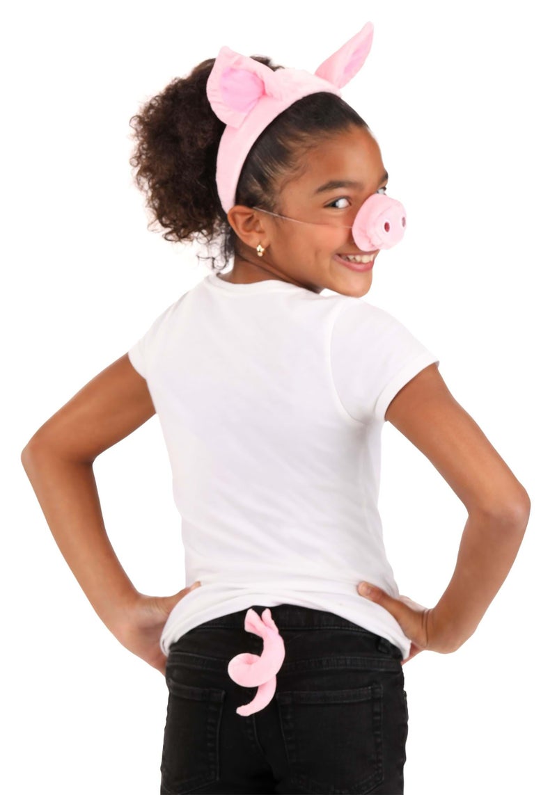 elope Pig Ears Headband Nose and Tail Costume Kit Standard - Image 2