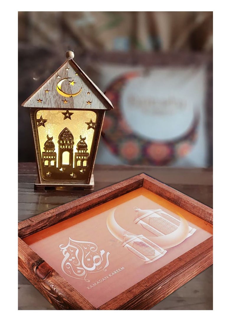 Luminous wooden tray, Ramadan shapes (Figure 10) - Image 3
