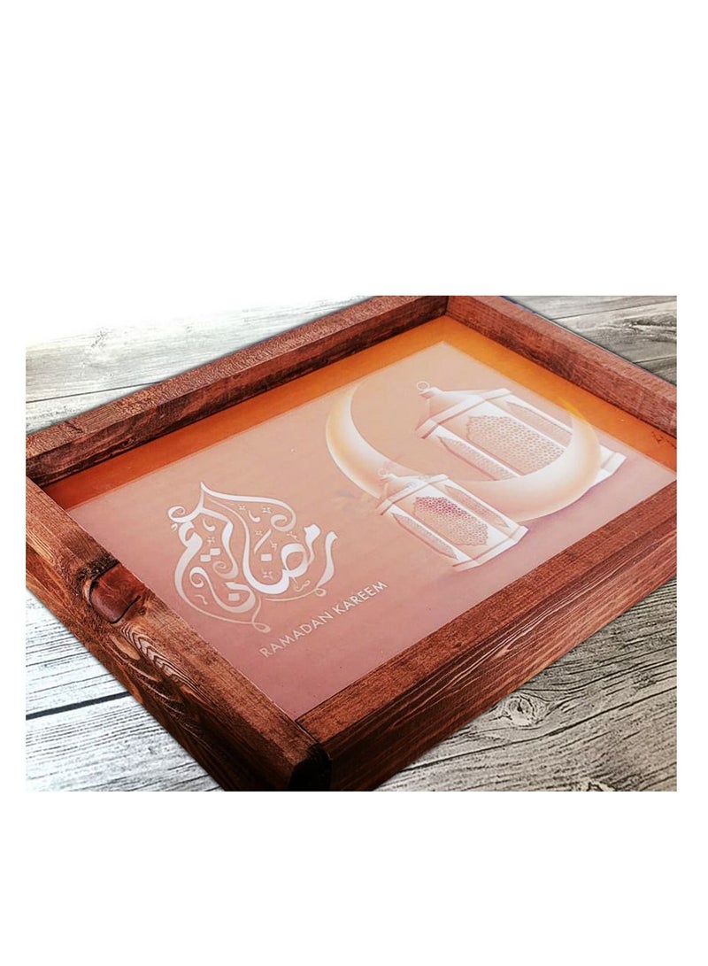 Luminous wooden tray, Ramadan shapes (Figure 10) - Image 2