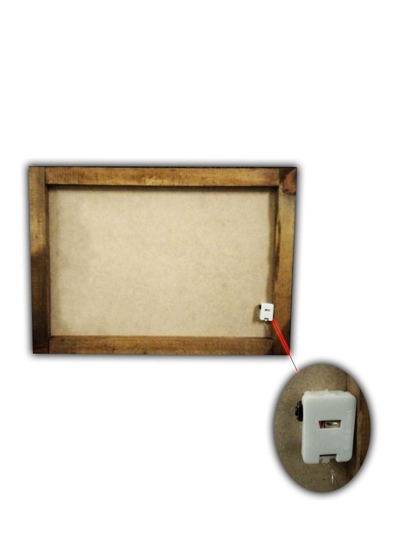 Luminous wooden tray, Ramadan shapes (Figure 10) - Image 5