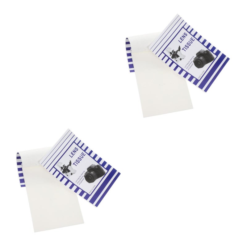 200 Pcs Dust-Free Microscope Camera Lens Cleaning Paper Supply (White) - Image 2