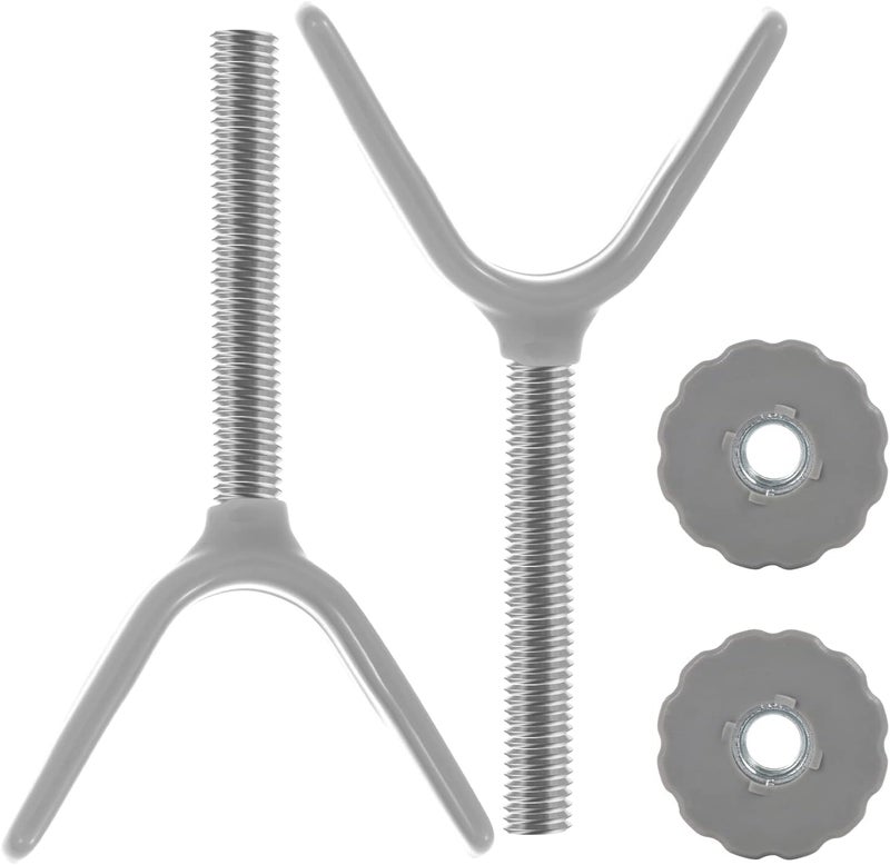 Babelio Baby Gate Stairs Banister Adapter-Y Threaded Spindle Rods for Pressure Mounted for Child & Pet Safety Gates with Extra Long Wall Mounting Screws Rod & Bolts (10MM) - Image 5