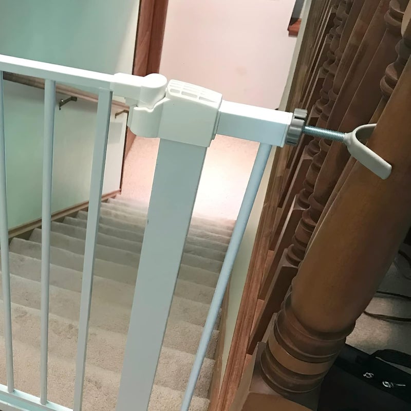 Babelio Baby Gate Stairs Banister Adapter-Y Threaded Spindle Rods for Pressure Mounted for Child & Pet Safety Gates with Extra Long Wall Mounting Screws Rod & Bolts (10MM) - Image 3