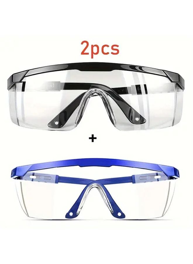 2 Pack Transparent Lenses Available in Black and Blue Suitable for 365 Days Use - Image 1