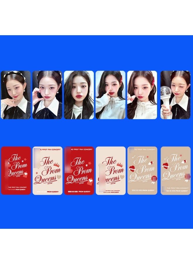 NIBEMINENT 6 Pcs Kpop IVE - WONGYONG THE PROM QUEENS Lomo Cards Card For Fans Collection Gifts