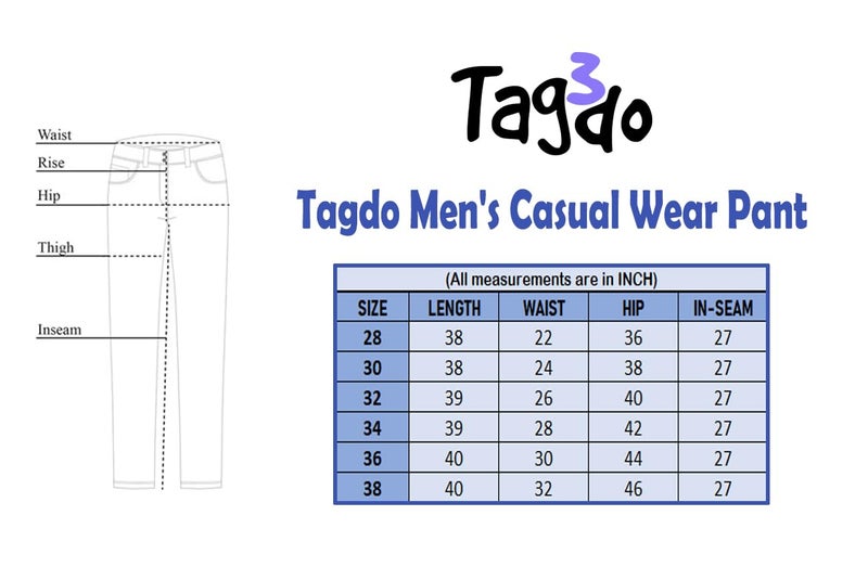 TAGDO Men's Loose Fit Solid Color Polyester Drawstring Sports Pants - Casual, and Comfortable for Outdoor Activities (Pant-5186-Navy-38) - Image 5