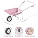 ROBUD Kids Wheelbarrow with Gardening Tools Set9pcs Metal Toddler Wheelbarrow Garden Tools Watering Can Plant Labels Child Outdoor Toy for Ages 3 Christmas Birthday Gifts for Boys GirlsPink - Image 4