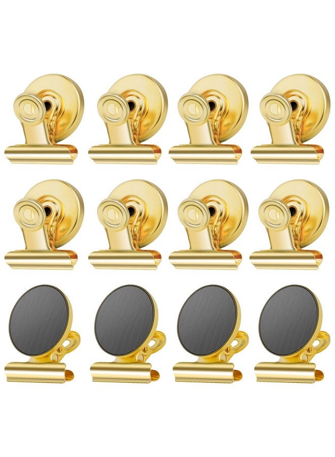 Grtard GRTARD 12Pack Magnetic Clips with Anti-Scratch Sticky Pads, Strong Heavy Duty Clips Magnet, Fridge Magnets Clip, Whiteboard Magnets Clip, Non-Scratch Metal Magnet Clips for Refrigerator, Whiteboard - Image 1