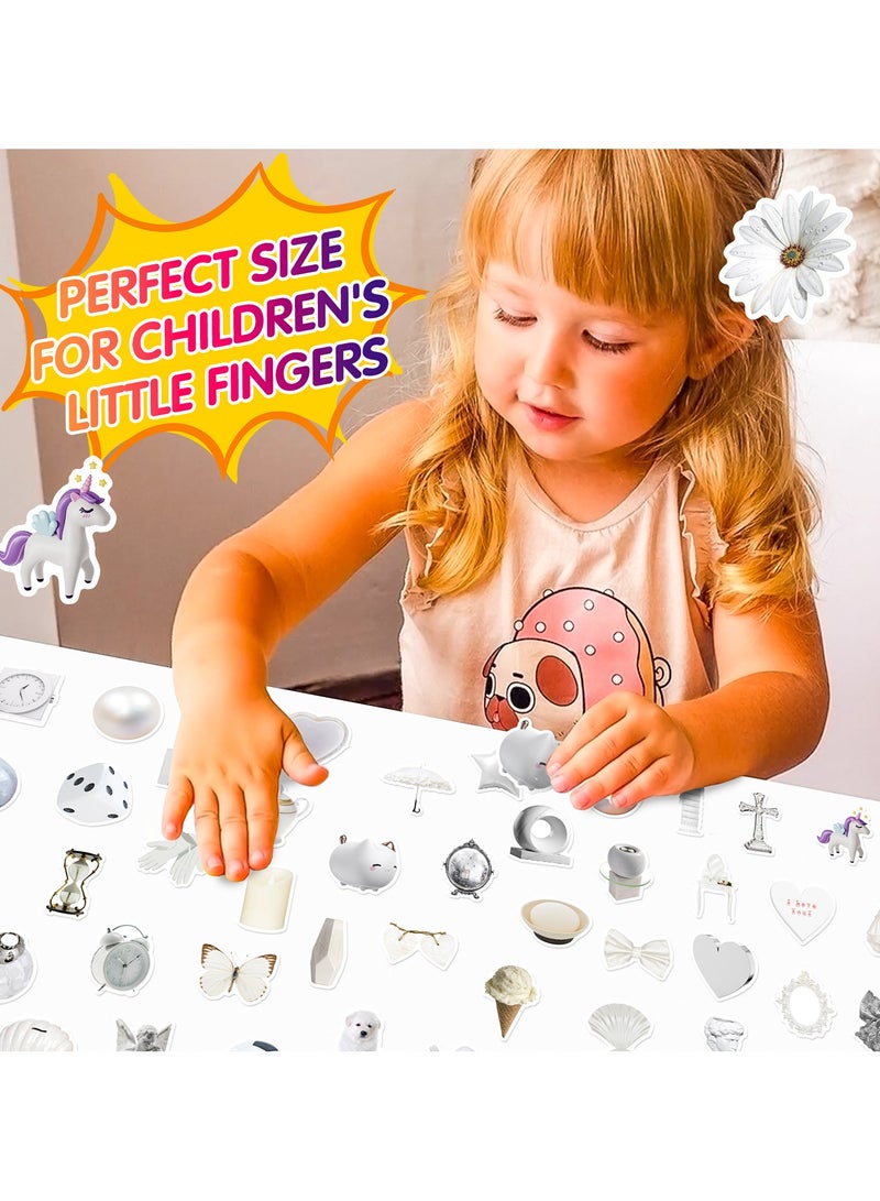 قوس قزح أورينبو 50 قطعة ملصقات بتصميم أبيض قديم، ملصقات مقاومة للماء، ملصقات لابتوب، كمبيوتر، لوح تزلج، مصدات، ملصقات جمالية فيسكو من الفينيل للأطفال، المراهقين، الفتيات - Image 5