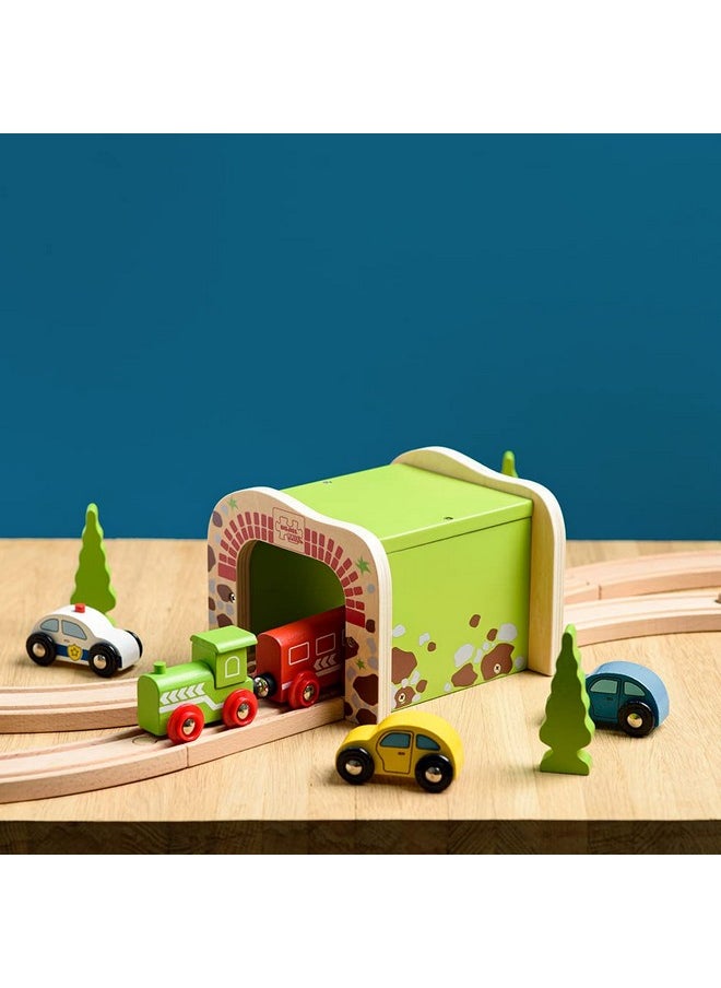 Bigjigs Rail , Double Tunnel, Wooden Toys, Train Set, Train Tunnel, Wooden Train Track Accessories, Bigjigs Accessories, Train Toys, Train Tunnel For Kids  - Image 5