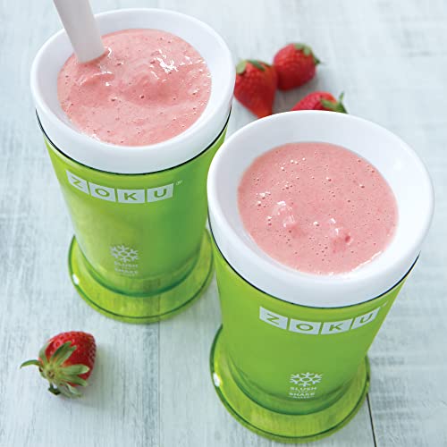 ZOKU Original Slush and Shake Maker, Compact Make and Serve Cup with Freezer Core Creates Single-Serving Smoothies, Slushies and Milkshakes in Minutes, BPA-free, Green - Image 5