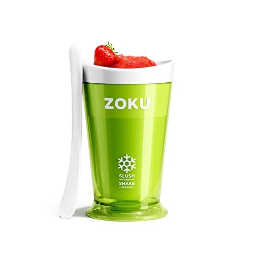 ZOKU Original Slush and Shake Maker, Compact Make and Serve Cup with Freezer Core Creates Single-Serving Smoothies, Slushies and Milkshakes in Minutes, BPA-free, Green - Image 1
