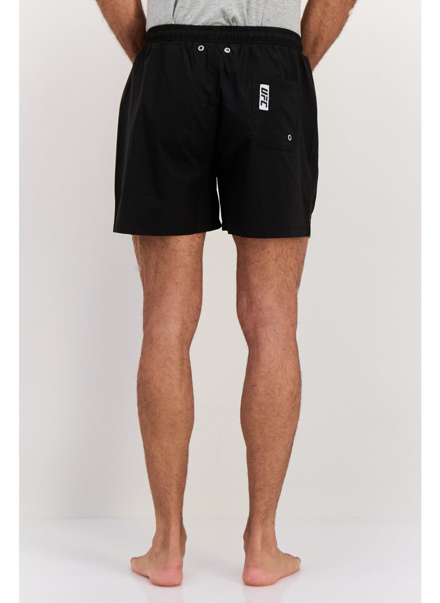 Ufc - Men Brand Logo Board Shorts, Black Combo - Image 1