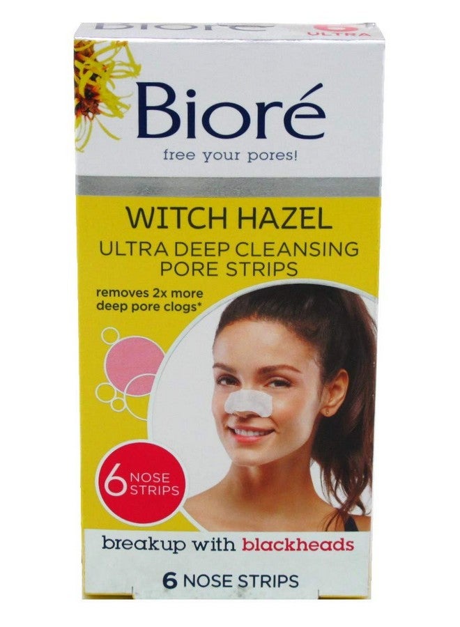Biore Deep Cleansing Pore Witch Hazel 6 Count (6 Pack) - Image 1