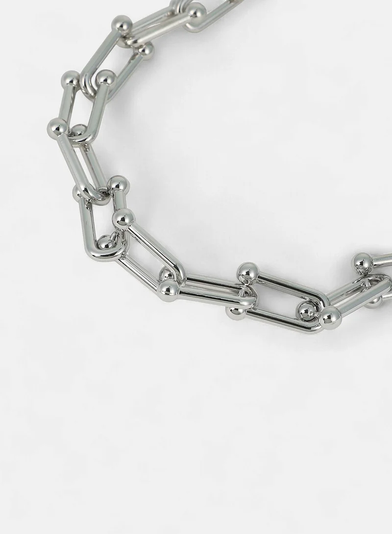 Sohi  Women's Chunky Clip-Link Minimal Necklace Chain for Women | Best Price UAE