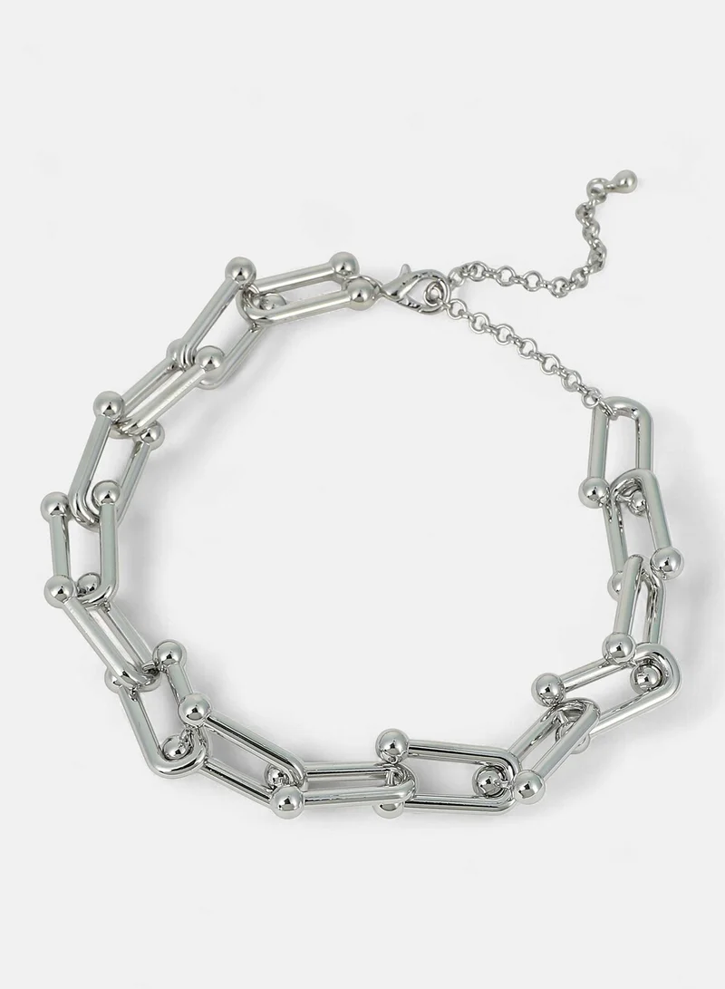 Sohi  Women's Chunky Clip-Link Minimal Necklace Chain for Women | Best Price UAE