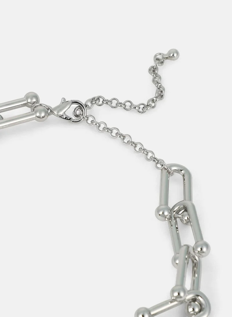 Sohi  Women's Chunky Clip-Link Minimal Necklace Chain for Women | Best Price UAE