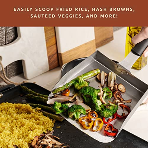 Bellemain Smash Burger Spatula for Griddle - Stainless Steel Scraper Tool, Large - Fried Food Scoop, Stir Fry, Food Mover - Hibachi Tools, Flat Top Grill Accessories - Image 5