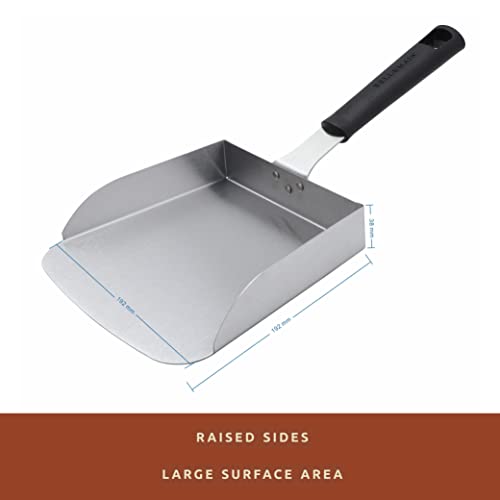 Bellemain Smash Burger Spatula for Griddle - Stainless Steel Scraper Tool, Large - Fried Food Scoop, Stir Fry, Food Mover - Hibachi Tools, Flat Top Grill Accessories - Image 4