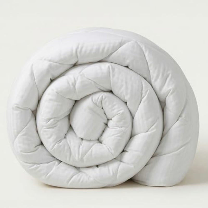 Duvet Comforter - King 220x240cm All-Season Ultra-Soft Microfiber Fill Lightweight, Fluffy and Breathable White Hotel-Quality Quilt Made in UAE - Image 1