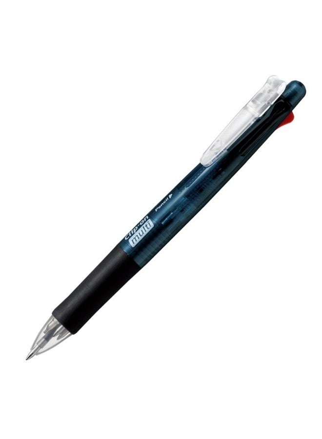 ZEBRA Clipon Multi Color Multifunctional Pen Black Barrel (B4Sa1B) - Image 1