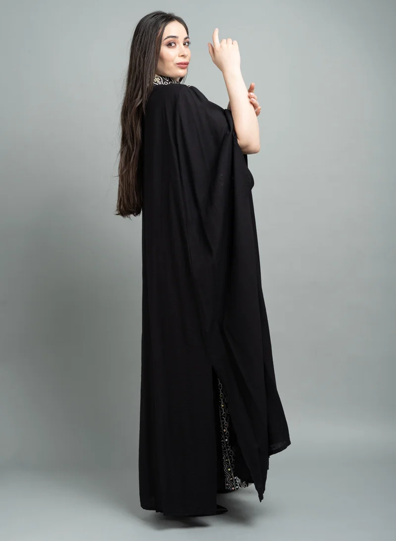 اكسا جلابية كويتي IK1637 اسود