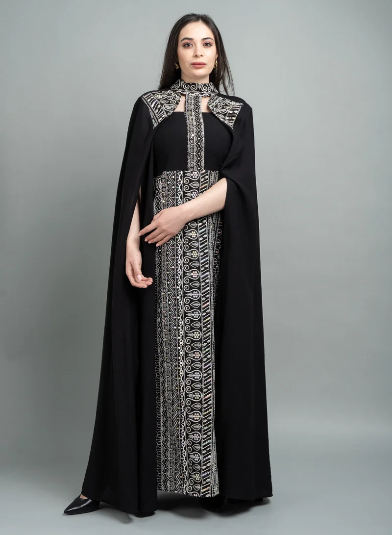 اكسا جلابية كويتي IK1637 اسود