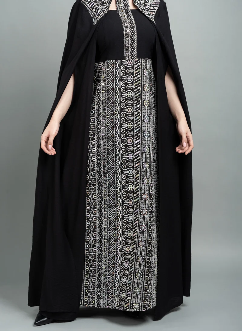 اكسا جلابية كويتي IK1637 اسود