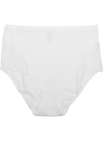 Magic Form 626 Wide-Bordered Combed Cotton Normal Panties - White