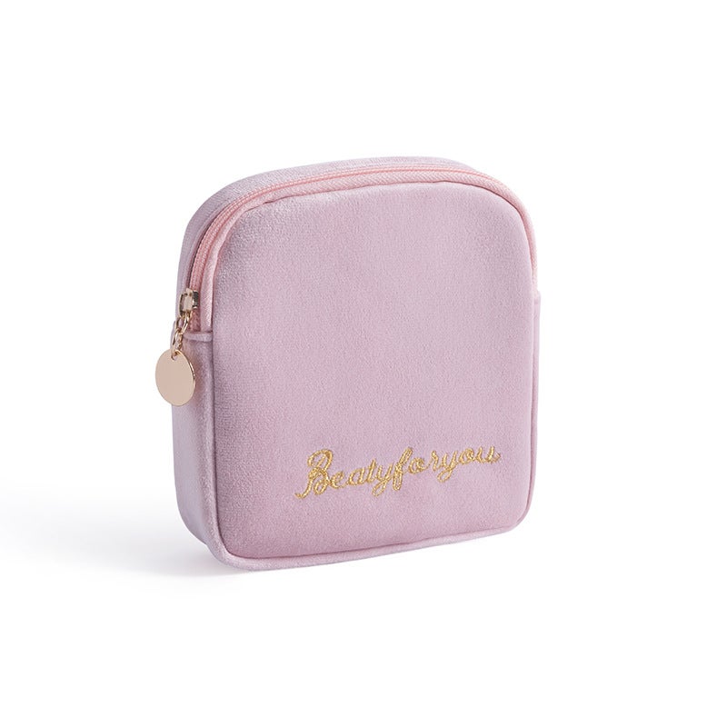 Portable Sanitary Pad Storage Pouch Pink 