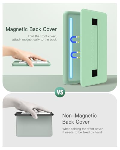 MoKo Case for 6" All-New Kindle (11th Generation-2024/2022 Release), Lightweight Shell Cover with Hand Strap Auto Wake/Sleep for Kindle 11th Generation 2024 e-Reader, Agave Green - Image 4
