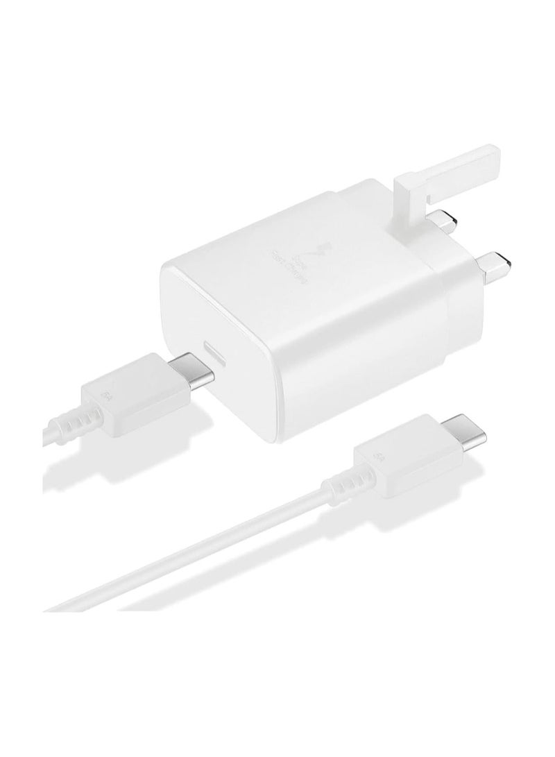 Raxoom 45W USB C Super Fast Charging Charger with 1 m Cable - Compatible with S25 S24 S23 S22 S21 S20 Ultra, S24+ S23+ S22+ S21+, A53, A15, A54, Fold, Flip - Type C Power Adapter, - Image 4