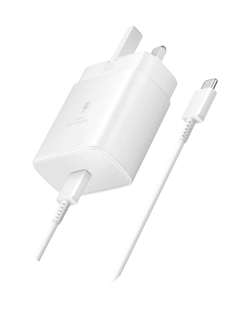 Raxoom 45W USB C Super Fast Charging Charger with 1 m Cable - Compatible with S25 S24 S23 S22 S21 S20 Ultra, S24+ S23+ S22+ S21+, A53, A15, A54, Fold, Flip - Type C Power Adapter, - Image 2