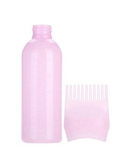 ZJchao Root Comb Applicator Bottle 160Ml Hair Dye Bottle With Graduated Scale Profssional Brush Applicator Comb Hairdressing Coloring Styling Tool (Pink)  - Image 5