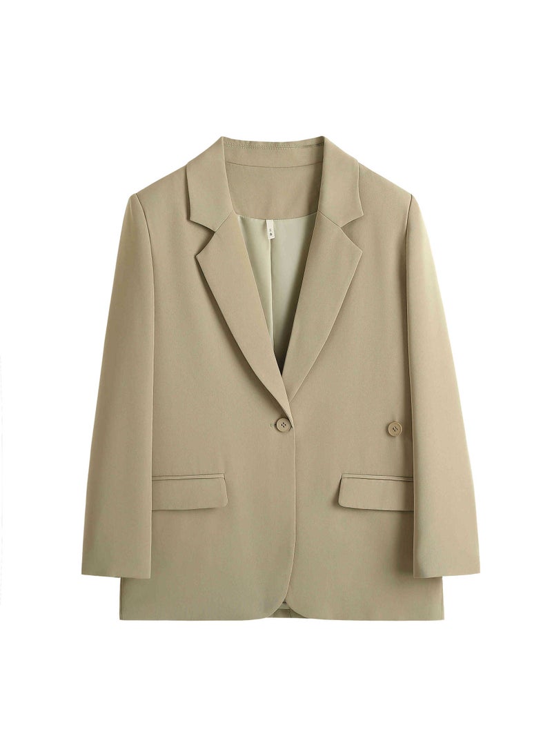 Generic - Autumn Plus Size Womens Casual Blazer 62173 Plum color - Image 1