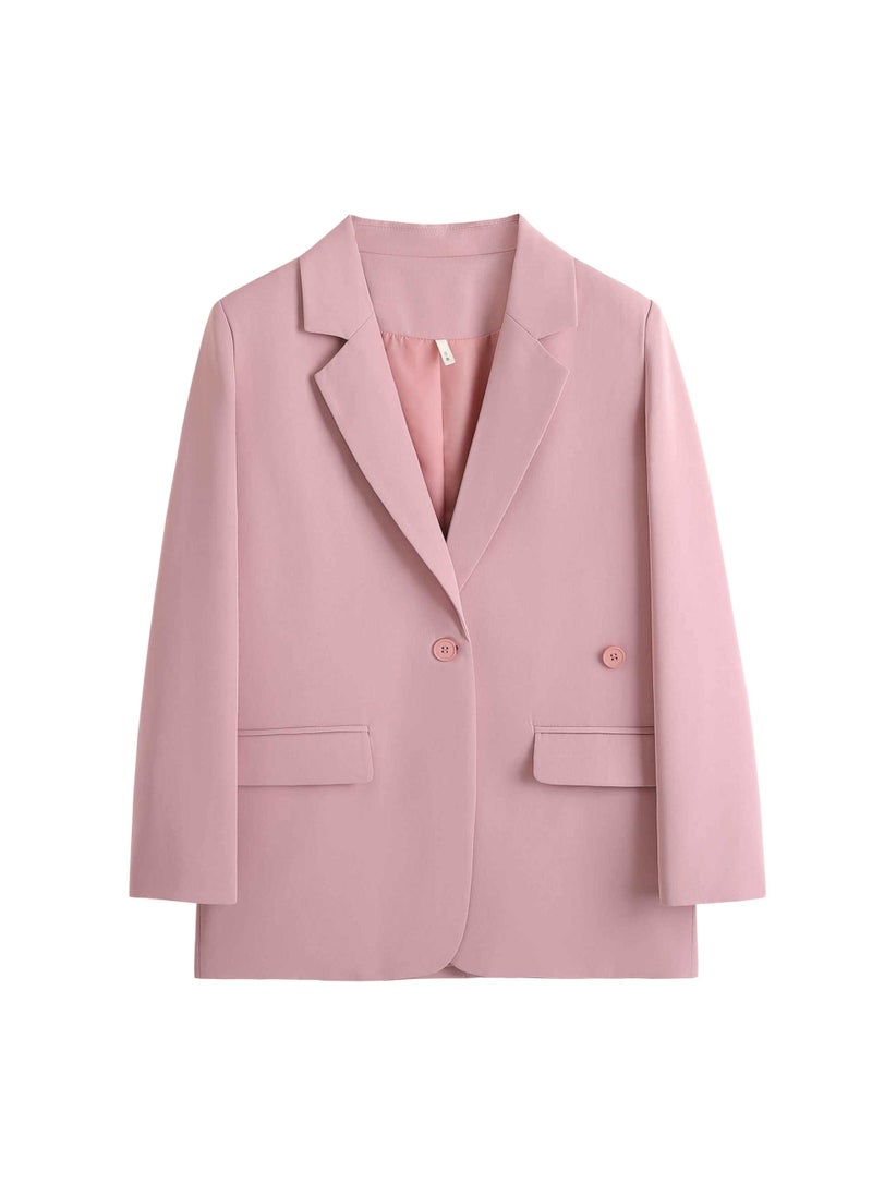 Generic - Autumn Plus Size Womens Casual Blazer 62173 Plum color - Image 1
