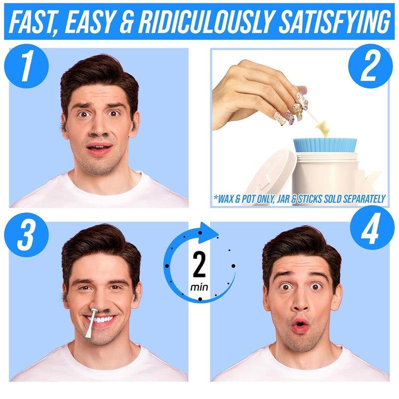 Kenashii Super Beads | Nose Waxing Wax | Specially Formulated | Hypoallergenic | Melting Pot Included | Medical Grade Silicone | Fast, Safe, Ridiculously Satisfying Nose and Ear Hair Removal - Image 4