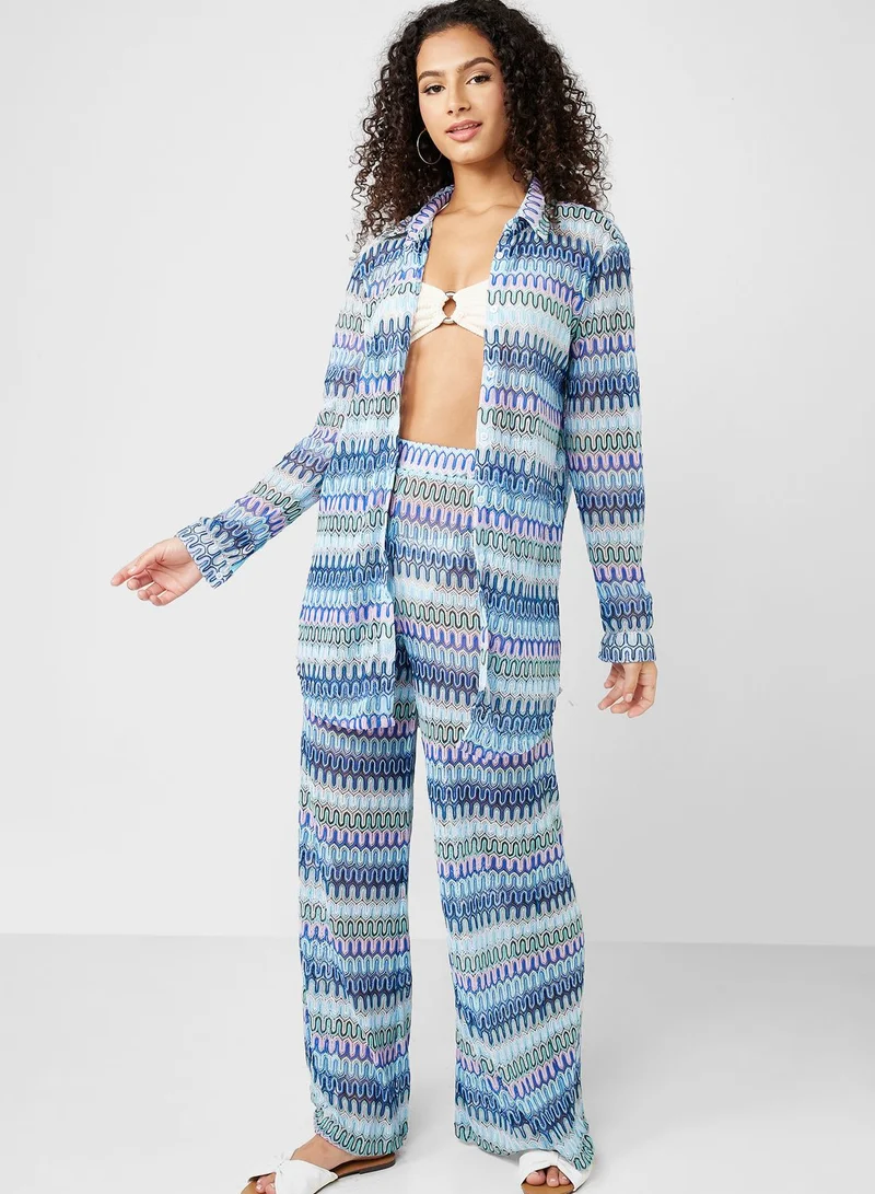SOUTH BEACH Wide Leg Pants