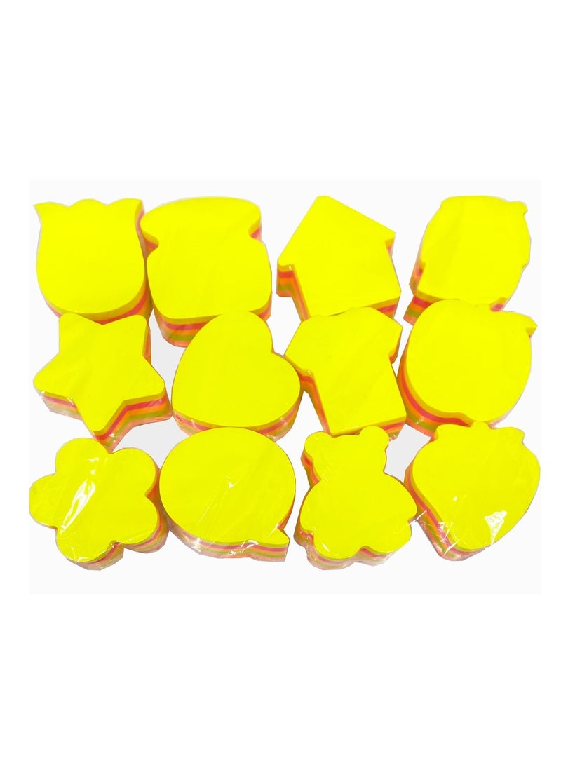 Generic 12-Pack Sticky Notes Assorted Colours - Image 1