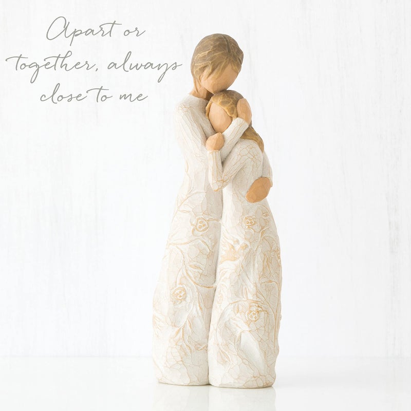 Willow Tree Close to me, Apart or Together, Always Close to me, Expresses Loving Relationships Between Mother and Daughter, Sisters or Friendships, Sculpted Hand-Painted Figure - Image 5