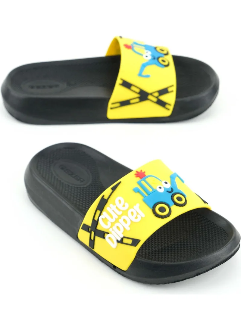 Gezer Boy Summer Pu Home Bathroom Garden Beach Pool Daily Slippers