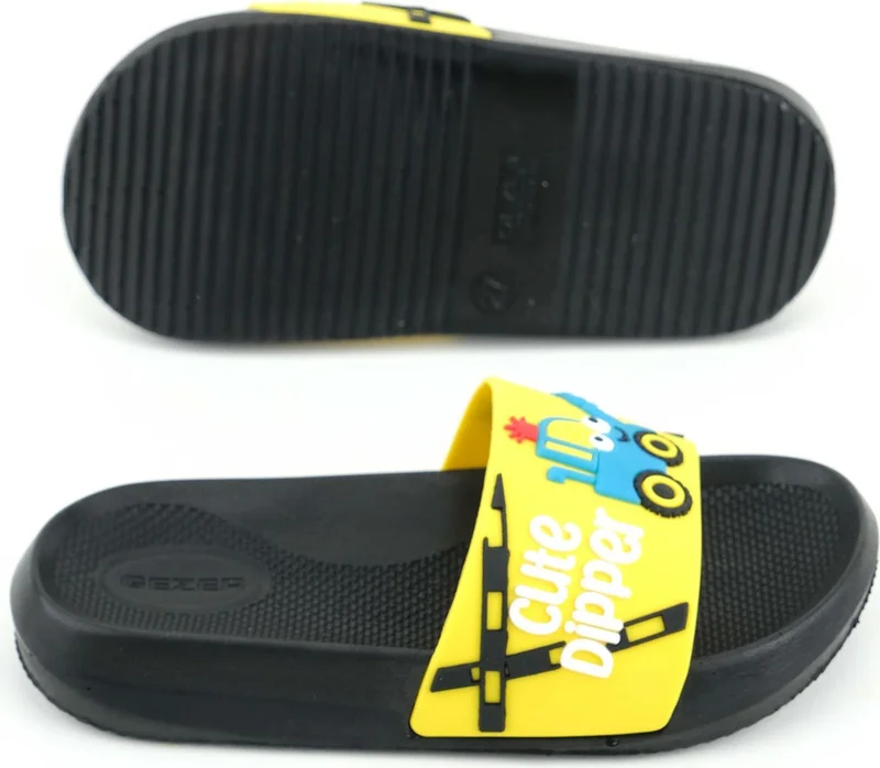 Gezer Boy Summer Pu Home Bathroom Garden Beach Pool Daily Slippers